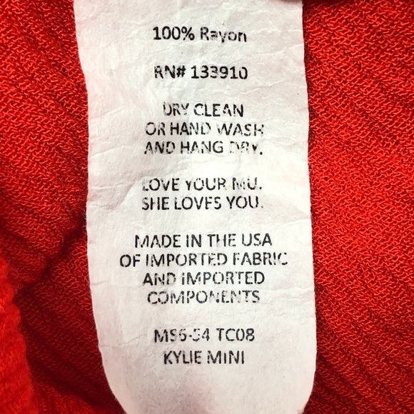 Show Me Your MuMu Kylie Mini Red Dress Size XS - Picture 8 of 10